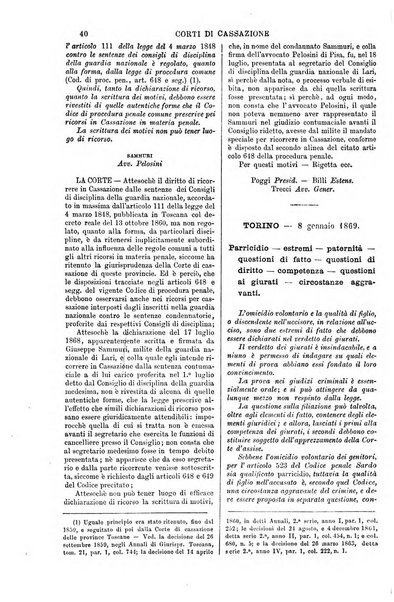 Annali della giurisprudenza italiana raccolta generale delle decisioni delle Corti di cassazione e d'appello in materia civile, criminale, commerciale, di diritto pubblico e amministrativo, e di procedura civile e penale