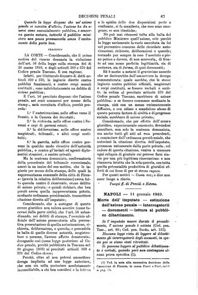 Annali della giurisprudenza italiana raccolta generale delle decisioni delle Corti di cassazione e d'appello in materia civile, criminale, commerciale, di diritto pubblico e amministrativo, e di procedura civile e penale