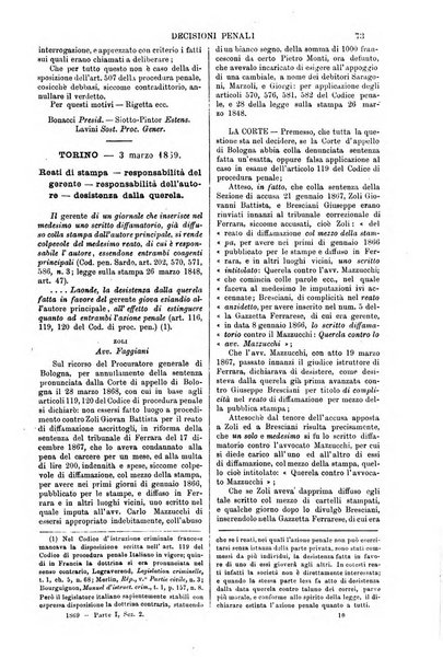 Annali della giurisprudenza italiana raccolta generale delle decisioni delle Corti di cassazione e d'appello in materia civile, criminale, commerciale, di diritto pubblico e amministrativo, e di procedura civile e penale