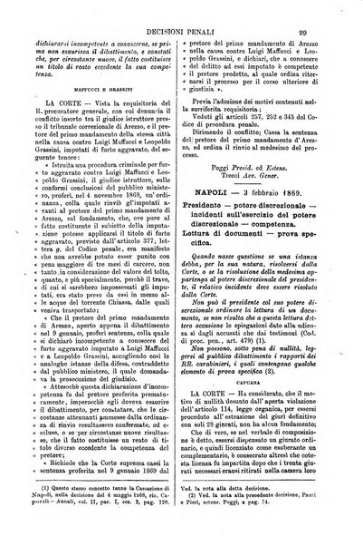 Annali della giurisprudenza italiana raccolta generale delle decisioni delle Corti di cassazione e d'appello in materia civile, criminale, commerciale, di diritto pubblico e amministrativo, e di procedura civile e penale