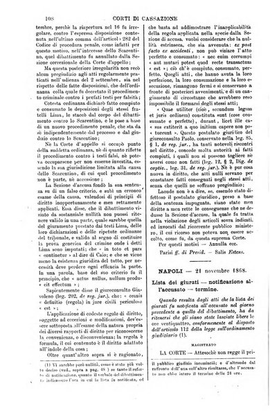 Annali della giurisprudenza italiana raccolta generale delle decisioni delle Corti di cassazione e d'appello in materia civile, criminale, commerciale, di diritto pubblico e amministrativo, e di procedura civile e penale