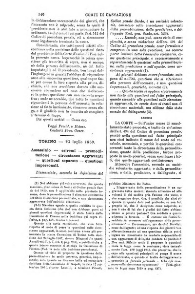 Annali della giurisprudenza italiana raccolta generale delle decisioni delle Corti di cassazione e d'appello in materia civile, criminale, commerciale, di diritto pubblico e amministrativo, e di procedura civile e penale