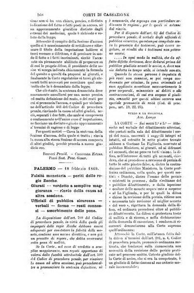 Annali della giurisprudenza italiana raccolta generale delle decisioni delle Corti di cassazione e d'appello in materia civile, criminale, commerciale, di diritto pubblico e amministrativo, e di procedura civile e penale