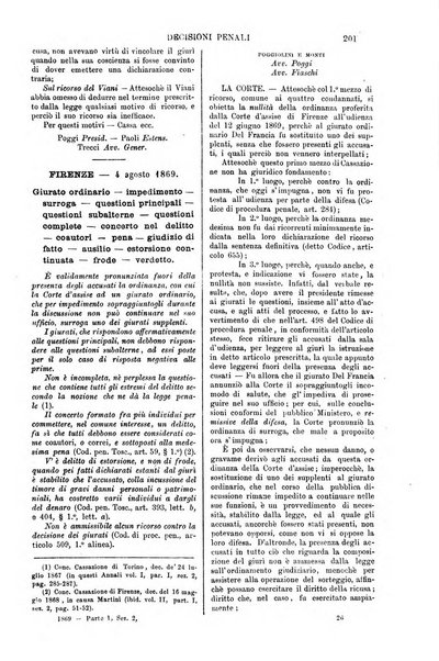 Annali della giurisprudenza italiana raccolta generale delle decisioni delle Corti di cassazione e d'appello in materia civile, criminale, commerciale, di diritto pubblico e amministrativo, e di procedura civile e penale