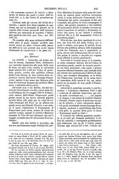 Annali della giurisprudenza italiana raccolta generale delle decisioni delle Corti di cassazione e d'appello in materia civile, criminale, commerciale, di diritto pubblico e amministrativo, e di procedura civile e penale