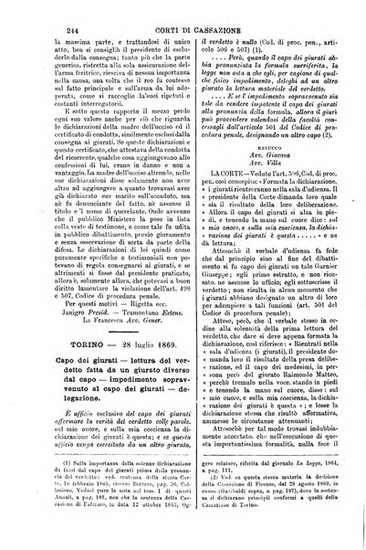 Annali della giurisprudenza italiana raccolta generale delle decisioni delle Corti di cassazione e d'appello in materia civile, criminale, commerciale, di diritto pubblico e amministrativo, e di procedura civile e penale