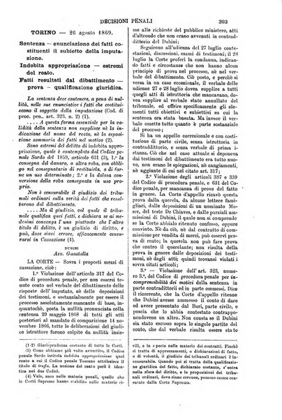 Annali della giurisprudenza italiana raccolta generale delle decisioni delle Corti di cassazione e d'appello in materia civile, criminale, commerciale, di diritto pubblico e amministrativo, e di procedura civile e penale