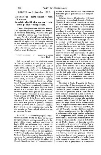 Annali della giurisprudenza italiana raccolta generale delle decisioni delle Corti di cassazione e d'appello in materia civile, criminale, commerciale, di diritto pubblico e amministrativo, e di procedura civile e penale