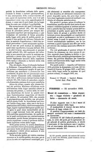 Annali della giurisprudenza italiana raccolta generale delle decisioni delle Corti di cassazione e d'appello in materia civile, criminale, commerciale, di diritto pubblico e amministrativo, e di procedura civile e penale