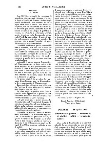 Annali della giurisprudenza italiana raccolta generale delle decisioni delle Corti di cassazione e d'appello in materia civile, criminale, commerciale, di diritto pubblico e amministrativo, e di procedura civile e penale