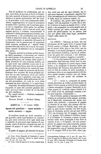 Annali della giurisprudenza italiana raccolta generale delle decisioni delle Corti di cassazione e d'appello in materia civile, criminale, commerciale, di diritto pubblico e amministrativo, e di procedura civile e penale