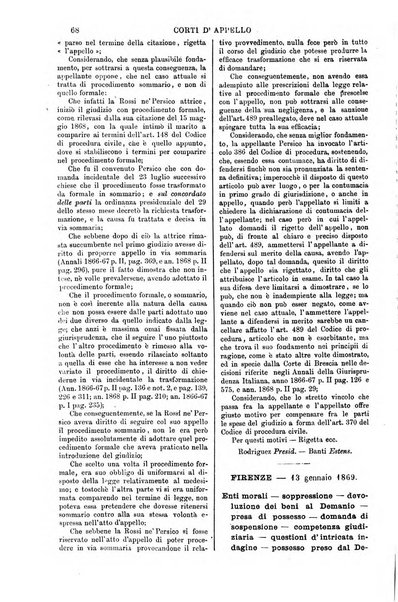 Annali della giurisprudenza italiana raccolta generale delle decisioni delle Corti di cassazione e d'appello in materia civile, criminale, commerciale, di diritto pubblico e amministrativo, e di procedura civile e penale