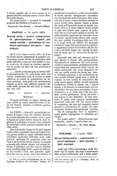 Annali della giurisprudenza italiana raccolta generale delle decisioni delle Corti di cassazione e d'appello in materia civile, criminale, commerciale, di diritto pubblico e amministrativo, e di procedura civile e penale