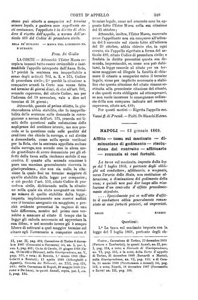 Annali della giurisprudenza italiana raccolta generale delle decisioni delle Corti di cassazione e d'appello in materia civile, criminale, commerciale, di diritto pubblico e amministrativo, e di procedura civile e penale