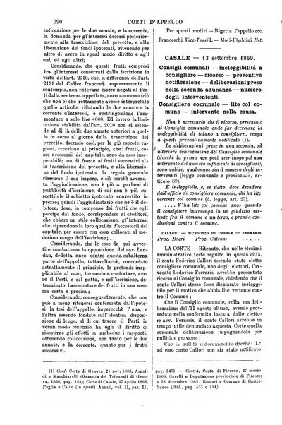 Annali della giurisprudenza italiana raccolta generale delle decisioni delle Corti di cassazione e d'appello in materia civile, criminale, commerciale, di diritto pubblico e amministrativo, e di procedura civile e penale