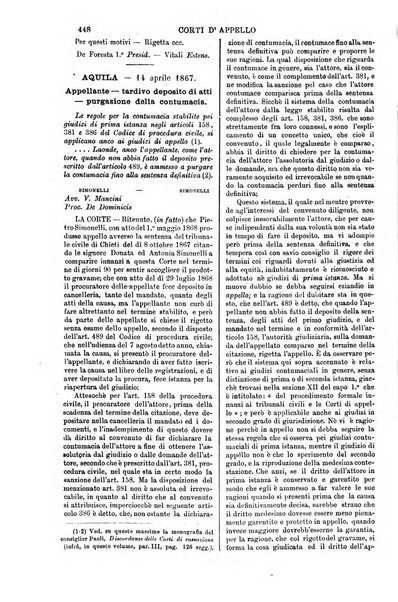 Annali della giurisprudenza italiana raccolta generale delle decisioni delle Corti di cassazione e d'appello in materia civile, criminale, commerciale, di diritto pubblico e amministrativo, e di procedura civile e penale