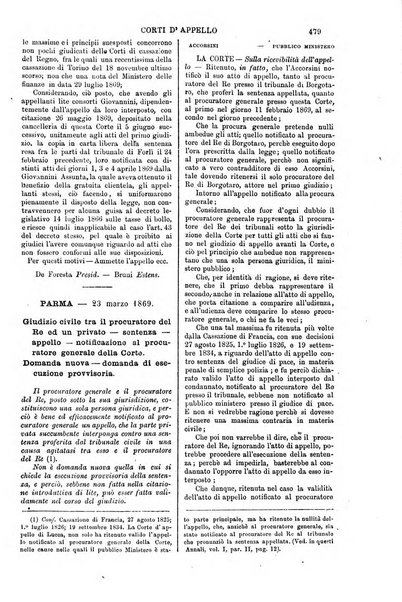 Annali della giurisprudenza italiana raccolta generale delle decisioni delle Corti di cassazione e d'appello in materia civile, criminale, commerciale, di diritto pubblico e amministrativo, e di procedura civile e penale