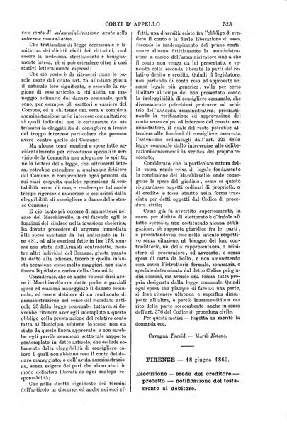 Annali della giurisprudenza italiana raccolta generale delle decisioni delle Corti di cassazione e d'appello in materia civile, criminale, commerciale, di diritto pubblico e amministrativo, e di procedura civile e penale