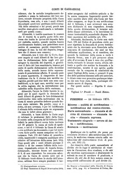 Annali della giurisprudenza italiana raccolta generale delle decisioni delle Corti di cassazione e d'appello in materia civile, criminale, commerciale, di diritto pubblico e amministrativo, e di procedura civile e penale