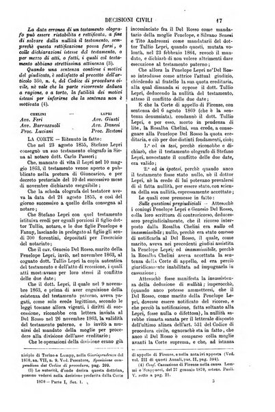 Annali della giurisprudenza italiana raccolta generale delle decisioni delle Corti di cassazione e d'appello in materia civile, criminale, commerciale, di diritto pubblico e amministrativo, e di procedura civile e penale