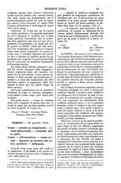 Annali della giurisprudenza italiana raccolta generale delle decisioni delle Corti di cassazione e d'appello in materia civile, criminale, commerciale, di diritto pubblico e amministrativo, e di procedura civile e penale