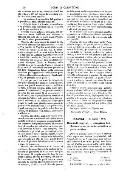 Annali della giurisprudenza italiana raccolta generale delle decisioni delle Corti di cassazione e d'appello in materia civile, criminale, commerciale, di diritto pubblico e amministrativo, e di procedura civile e penale