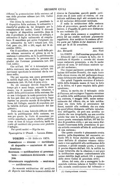 Annali della giurisprudenza italiana raccolta generale delle decisioni delle Corti di cassazione e d'appello in materia civile, criminale, commerciale, di diritto pubblico e amministrativo, e di procedura civile e penale