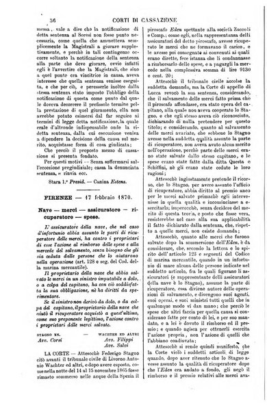 Annali della giurisprudenza italiana raccolta generale delle decisioni delle Corti di cassazione e d'appello in materia civile, criminale, commerciale, di diritto pubblico e amministrativo, e di procedura civile e penale