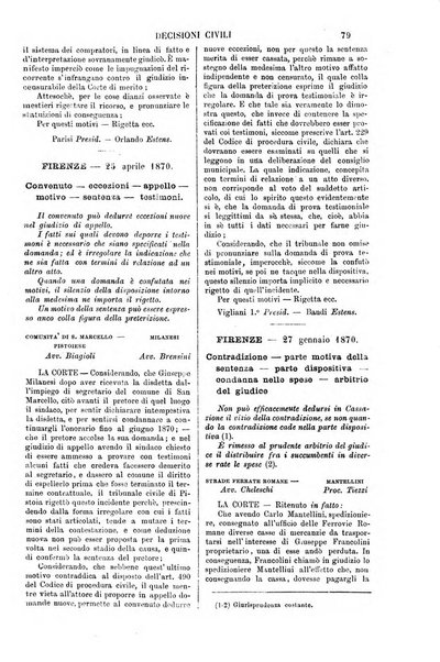 Annali della giurisprudenza italiana raccolta generale delle decisioni delle Corti di cassazione e d'appello in materia civile, criminale, commerciale, di diritto pubblico e amministrativo, e di procedura civile e penale