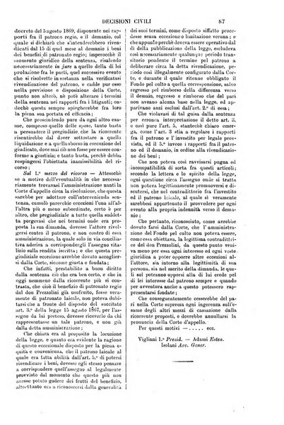 Annali della giurisprudenza italiana raccolta generale delle decisioni delle Corti di cassazione e d'appello in materia civile, criminale, commerciale, di diritto pubblico e amministrativo, e di procedura civile e penale