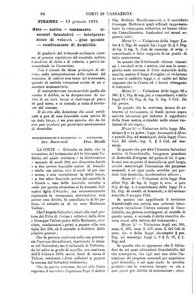 Annali della giurisprudenza italiana raccolta generale delle decisioni delle Corti di cassazione e d'appello in materia civile, criminale, commerciale, di diritto pubblico e amministrativo, e di procedura civile e penale