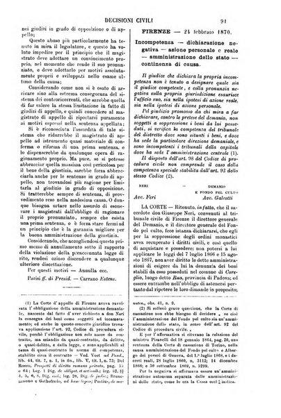 Annali della giurisprudenza italiana raccolta generale delle decisioni delle Corti di cassazione e d'appello in materia civile, criminale, commerciale, di diritto pubblico e amministrativo, e di procedura civile e penale