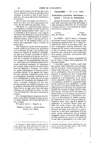 Annali della giurisprudenza italiana raccolta generale delle decisioni delle Corti di cassazione e d'appello in materia civile, criminale, commerciale, di diritto pubblico e amministrativo, e di procedura civile e penale