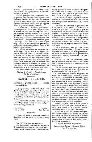 Annali della giurisprudenza italiana raccolta generale delle decisioni delle Corti di cassazione e d'appello in materia civile, criminale, commerciale, di diritto pubblico e amministrativo, e di procedura civile e penale