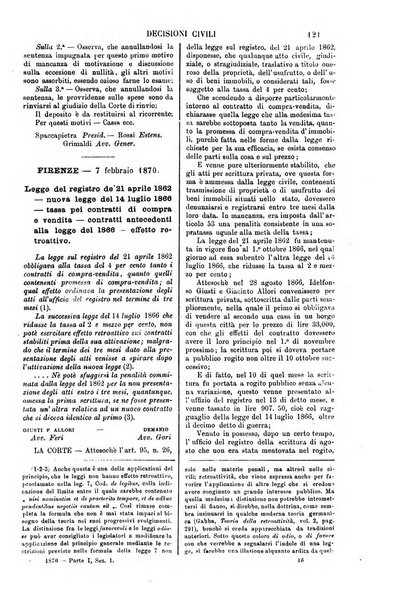 Annali della giurisprudenza italiana raccolta generale delle decisioni delle Corti di cassazione e d'appello in materia civile, criminale, commerciale, di diritto pubblico e amministrativo, e di procedura civile e penale