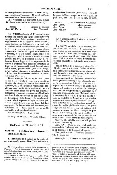 Annali della giurisprudenza italiana raccolta generale delle decisioni delle Corti di cassazione e d'appello in materia civile, criminale, commerciale, di diritto pubblico e amministrativo, e di procedura civile e penale