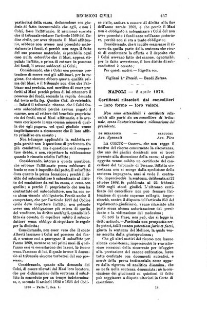 Annali della giurisprudenza italiana raccolta generale delle decisioni delle Corti di cassazione e d'appello in materia civile, criminale, commerciale, di diritto pubblico e amministrativo, e di procedura civile e penale