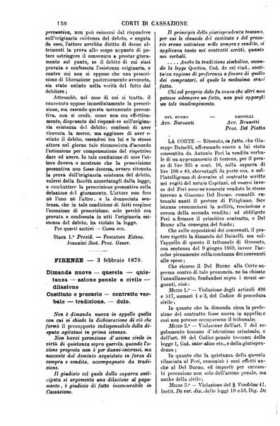 Annali della giurisprudenza italiana raccolta generale delle decisioni delle Corti di cassazione e d'appello in materia civile, criminale, commerciale, di diritto pubblico e amministrativo, e di procedura civile e penale