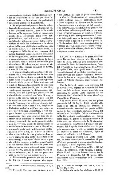 Annali della giurisprudenza italiana raccolta generale delle decisioni delle Corti di cassazione e d'appello in materia civile, criminale, commerciale, di diritto pubblico e amministrativo, e di procedura civile e penale