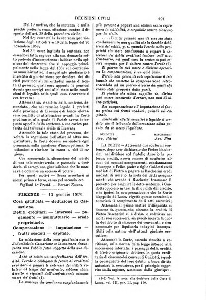 Annali della giurisprudenza italiana raccolta generale delle decisioni delle Corti di cassazione e d'appello in materia civile, criminale, commerciale, di diritto pubblico e amministrativo, e di procedura civile e penale