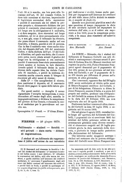 Annali della giurisprudenza italiana raccolta generale delle decisioni delle Corti di cassazione e d'appello in materia civile, criminale, commerciale, di diritto pubblico e amministrativo, e di procedura civile e penale