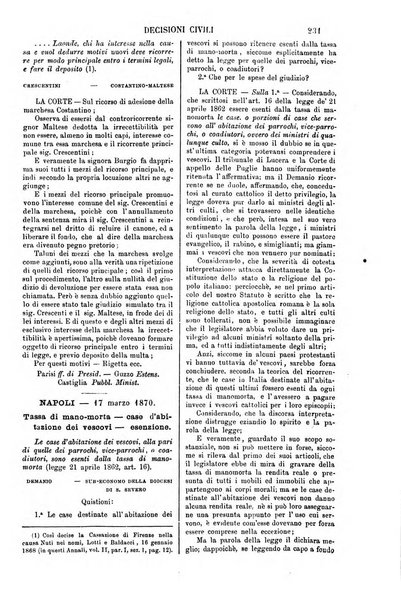 Annali della giurisprudenza italiana raccolta generale delle decisioni delle Corti di cassazione e d'appello in materia civile, criminale, commerciale, di diritto pubblico e amministrativo, e di procedura civile e penale