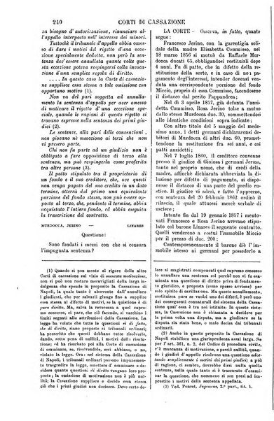 Annali della giurisprudenza italiana raccolta generale delle decisioni delle Corti di cassazione e d'appello in materia civile, criminale, commerciale, di diritto pubblico e amministrativo, e di procedura civile e penale