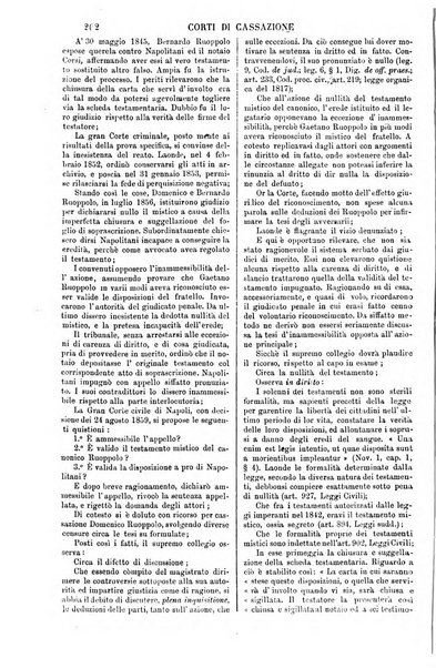 Annali della giurisprudenza italiana raccolta generale delle decisioni delle Corti di cassazione e d'appello in materia civile, criminale, commerciale, di diritto pubblico e amministrativo, e di procedura civile e penale