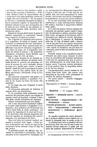 Annali della giurisprudenza italiana raccolta generale delle decisioni delle Corti di cassazione e d'appello in materia civile, criminale, commerciale, di diritto pubblico e amministrativo, e di procedura civile e penale