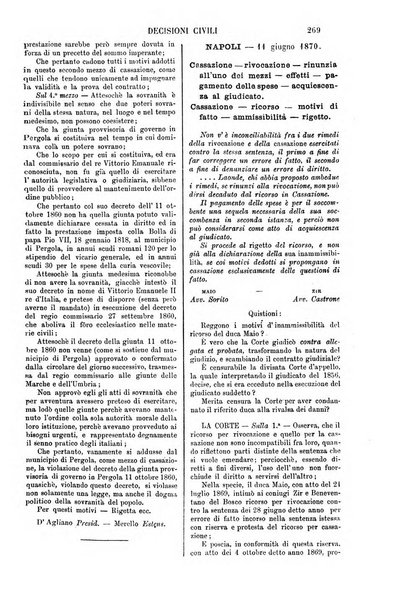 Annali della giurisprudenza italiana raccolta generale delle decisioni delle Corti di cassazione e d'appello in materia civile, criminale, commerciale, di diritto pubblico e amministrativo, e di procedura civile e penale