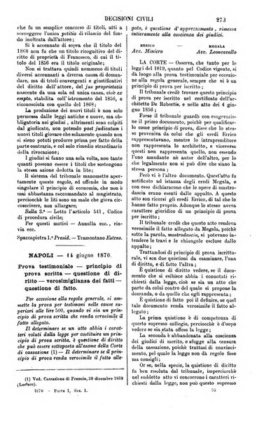 Annali della giurisprudenza italiana raccolta generale delle decisioni delle Corti di cassazione e d'appello in materia civile, criminale, commerciale, di diritto pubblico e amministrativo, e di procedura civile e penale