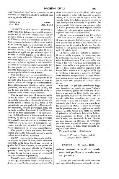 Annali della giurisprudenza italiana raccolta generale delle decisioni delle Corti di cassazione e d'appello in materia civile, criminale, commerciale, di diritto pubblico e amministrativo, e di procedura civile e penale