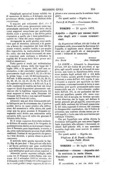 Annali della giurisprudenza italiana raccolta generale delle decisioni delle Corti di cassazione e d'appello in materia civile, criminale, commerciale, di diritto pubblico e amministrativo, e di procedura civile e penale