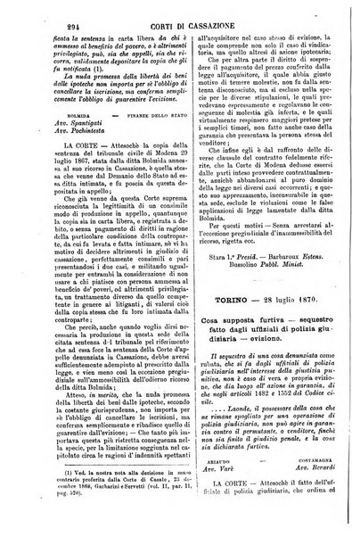 Annali della giurisprudenza italiana raccolta generale delle decisioni delle Corti di cassazione e d'appello in materia civile, criminale, commerciale, di diritto pubblico e amministrativo, e di procedura civile e penale